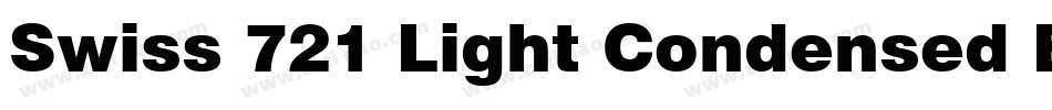 Swiss 721 Light Condensed BT(1)字体转换